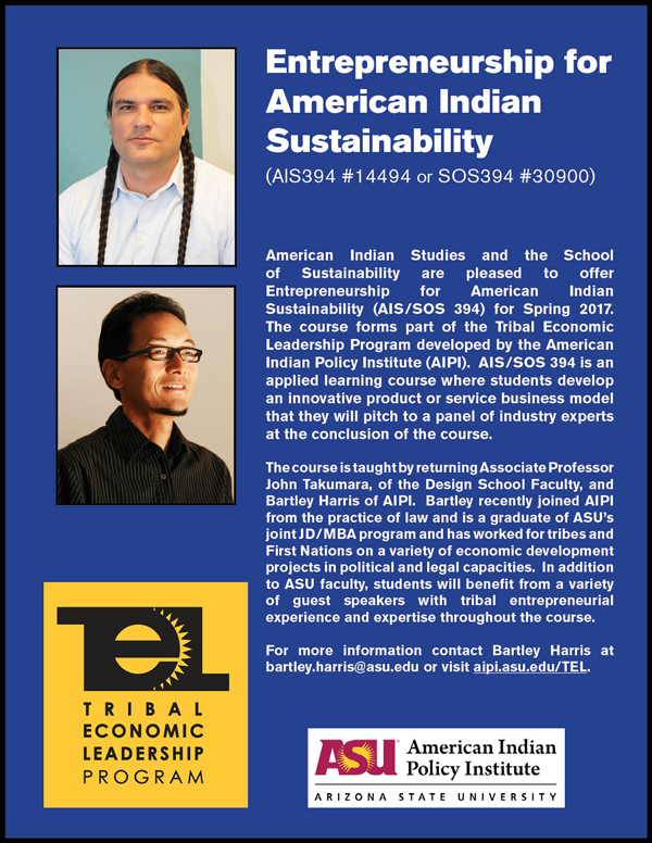 Entrepreneurship for American Indian Sustainability